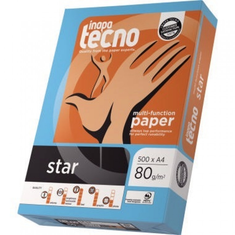Inapa tecno Kopierpapier Star 011108010421 DIN A4 500 Bl./Pack. Inapa tecno Kopierpapier Star 011108010421 DIN A4 500 Bl./Pack.