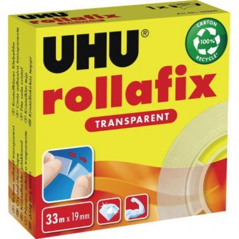 UHU Klebefilm rollafix 36265 19mmx33m transparent UHU Klebefilm rollafix 36265 19mmx33m transparent