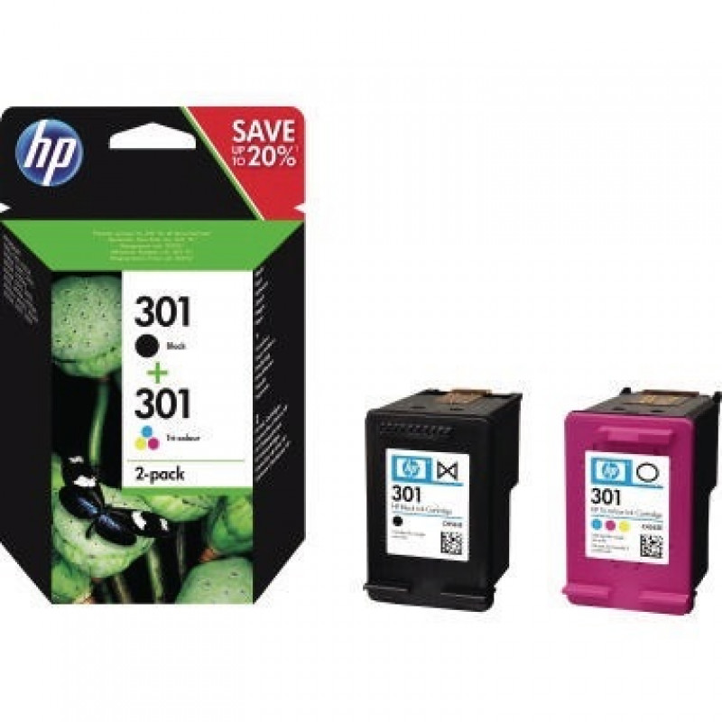 HP Tintenpatrone N9J72AE 301 schwarz/dreifarbig 2 St./Pack. HP Tintenpatrone N9J72AE 301 schwarz/dreifarbig 2 St./Pack.