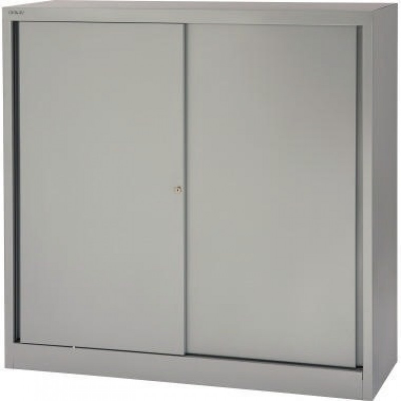 Bisley Schiebetürschrank ECO SD412112S355 2Böden silber Bisley Schiebetürschrank ECO SD412112S355 2Böden silber