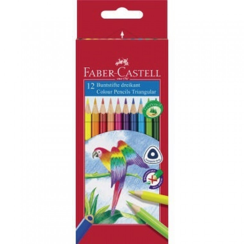 Faber-Castell Farbstift 116512 dreikant sortiert 12 St./Pack. Faber-Castell Farbstift 116512 dreikant sortiert 12 St./Pack.