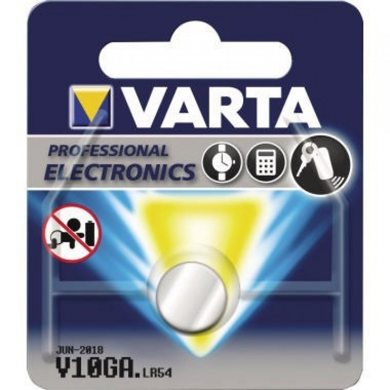 Varta Knopfzelle 04274101401 V10GA 1,5V 50mAh Alkali-Mangan Varta Knopfzelle 04274101401 V10GA 1,5V 50mAh Alkali-Mangan