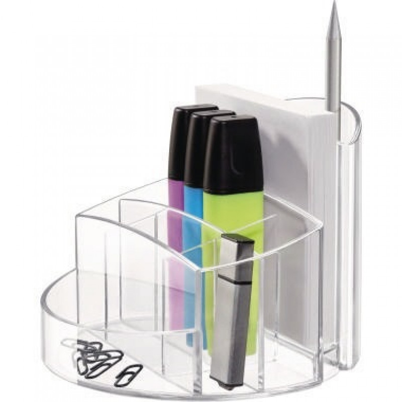 HAN Stifteköcher RONDO 17460-23 9Fächer Polystyrol glasklar HAN Stifteköcher RONDO 17460-23 9Fächer Polystyrol glasklar