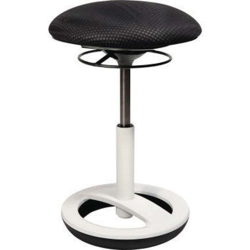 TOPSTAR Hocker Sitness Bob SU43BR0 Fuß weiß Bezug schwarz TOPSTAR Hocker Sitness Bob SU43BR0 Fuß weiß Bezug schwarz