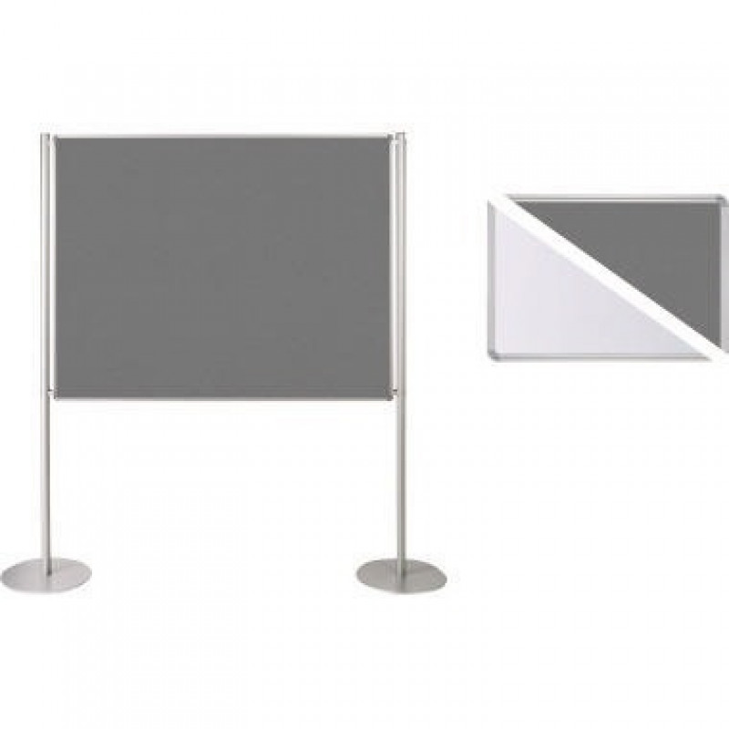 Ultradex Stellwand 749228 150x120cm Filz/Whiteboard Tellerfuß ws/gr Ultradex Stellwand 749228 150x120cm Filz/Whiteboard Tellerfuß ws/gr