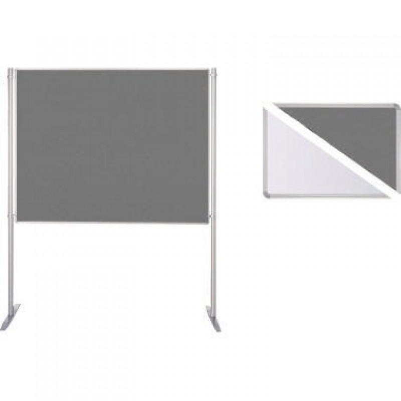 Ultradex Stellwand 747528 200x120cm Filz/Whiteboard Stabfuß ws/gr Ultradex Stellwand 747528 200x120cm Filz/Whiteboard Stabfuß ws/gr