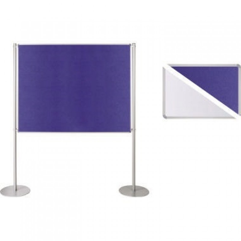 Ultradex Stellwand 749318 200x120cm Filz/Whiteboard Tellerfuß ws/bl Ultradex Stellwand 749318 200x120cm Filz/Whiteboard Tellerfuß ws/bl