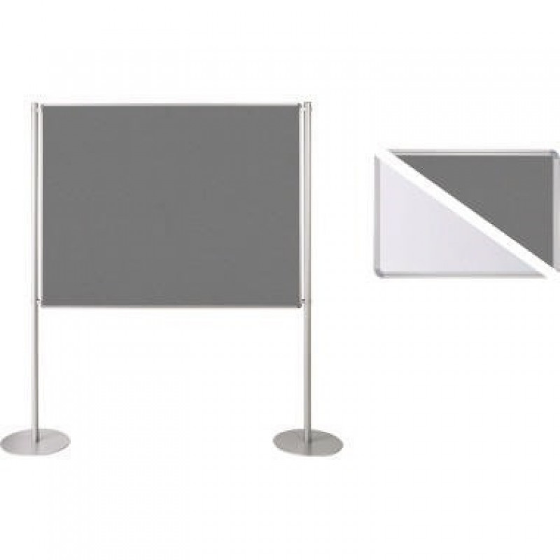 Ultradex Stellwand 749328 200x120cm Filz/Whiteboard Tellerfuß ws/gr Ultradex Stellwand 749328 200x120cm Filz/Whiteboard Tellerfuß ws/gr