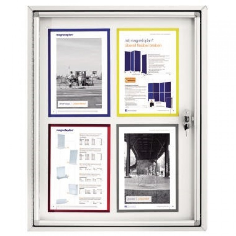 magnetoplan Schaukasten CC 1214200 90x112,5cm 9xDIN A4 Aluminium ws magnetoplan Schaukasten CC 1214200 90x112,5cm 9xDIN A4 Aluminium ws