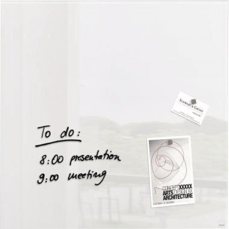 Sigel Multifunktionstafel artverum GL111 480x480x15mm Glas weiß Sigel Multifunktionstafel artverum GL111 480x480x15mm Glas weiß