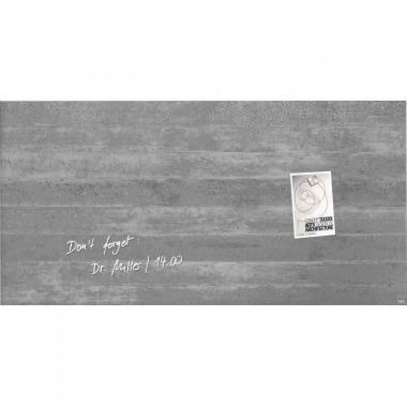 Sigel Multifunktionstafel artverum GL148 910x460x15mm Sichtbeton grau Sigel Multifunktionstafel artverum GL148 910x460x15mm Sichtbeton grau