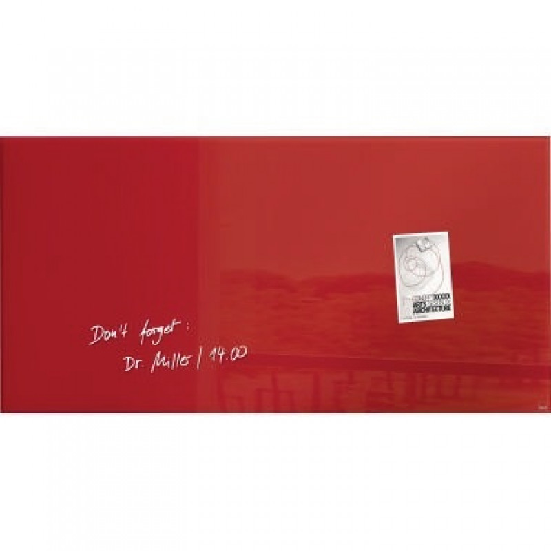 Sigel Multifunktionstafel artverum GL147 910x460x15mm Glas rot Sigel Multifunktionstafel artverum GL147 910x460x15mm Glas rot