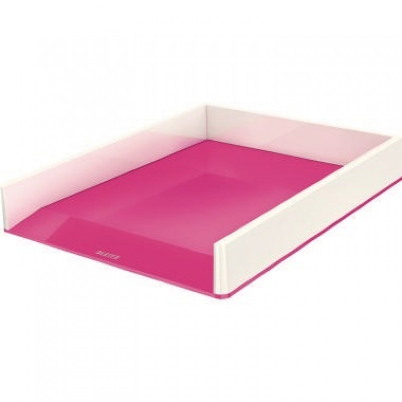 Leitz Briefkorb WOW 53611023 DIN A4 PS weiß/pink Leitz Briefkorb WOW 53611023 DIN A4 PS weiß/pink