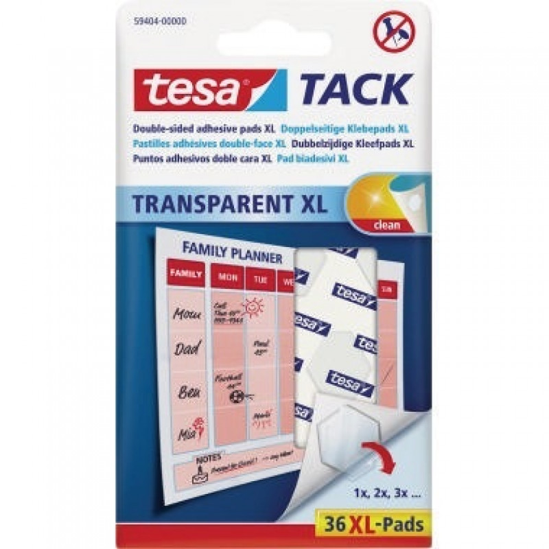 tesa Klebepad TACK XL 59404-00000-00 36 St./Pack. tesa Klebepad TACK XL 59404-00000-00 36 St./Pack.