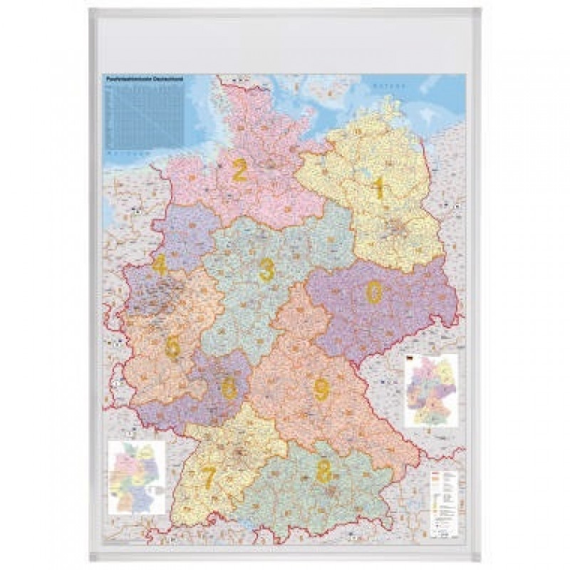 Franken Kartentafel KA440M 100x140cm PLZ-Karte Deutschland Franken Kartentafel KA440M 100x140cm PLZ-Karte Deutschland