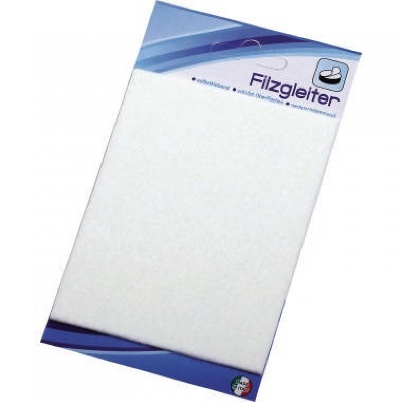 Möbelfilzgleiter 40P 9,5x12cm weiss Möbelfilzgleiter 40P 9,5x12cm weiss