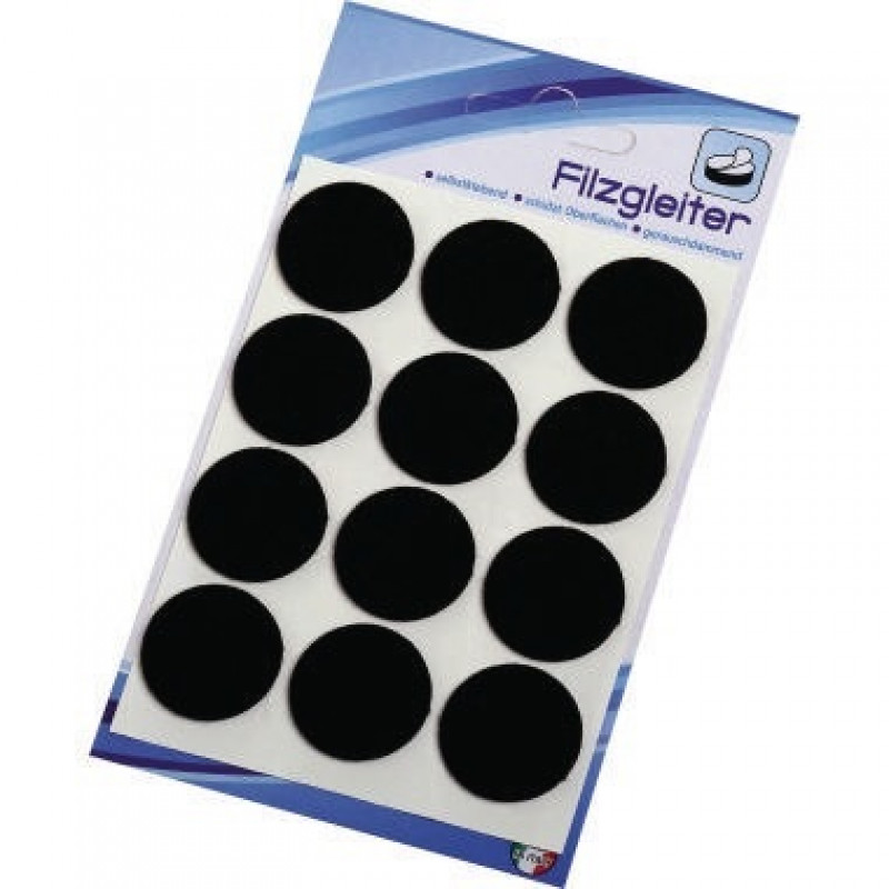 Möbelfilzgleiter 41RM 2,7cm braun 12 St./Pack.