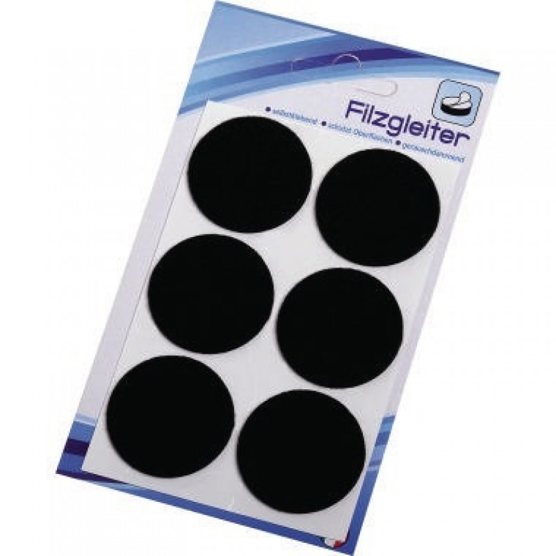 Möbelfilzgleiter 41RL 4cm braun 6 St./Pack.