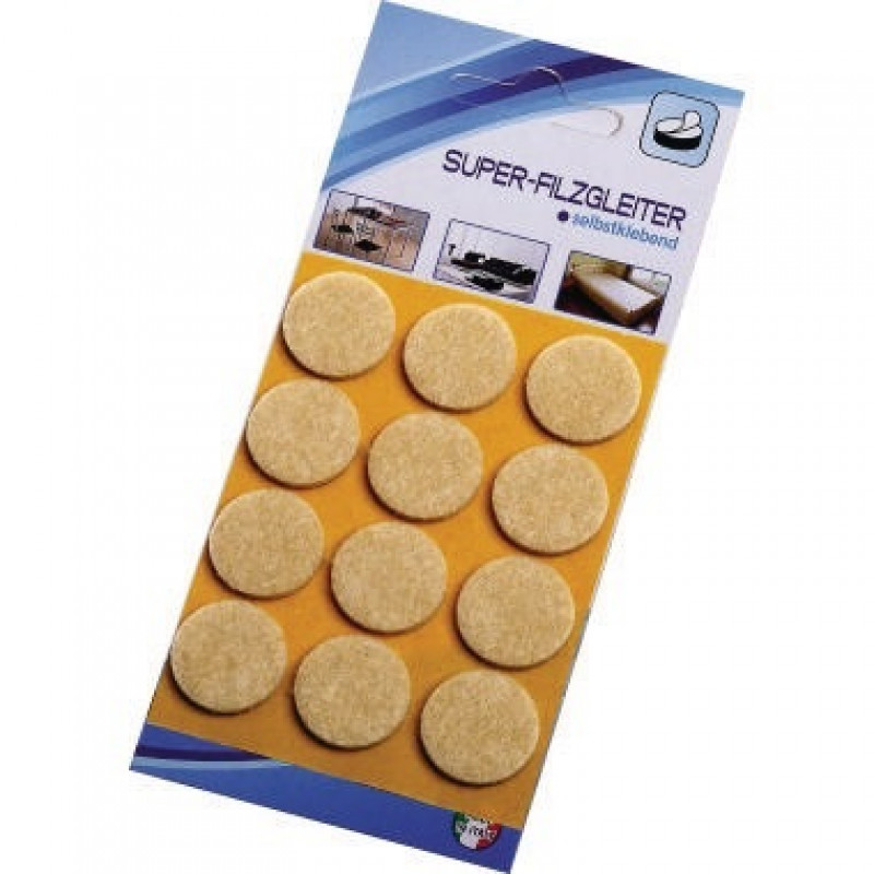 Filzgleiter 100 22mm sk beige 12 St./Pack. Filzgleiter 100 22mm sk beige 12 St./Pack.