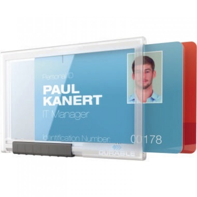 DURABLE Kartenhalter PUSHBOX DUO 892119 10 St./Pack. DURABLE Kartenhalter PUSHBOX DUO 892119 10 St./Pack.