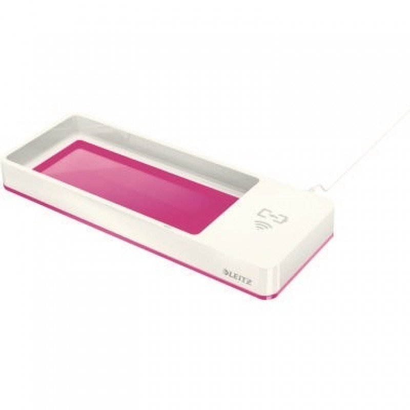 Leitz Stifteschale WOW 53651023 Induktionsladegerät weiß/pink Leitz Stifteschale WOW 53651023 Induktionsladegerät weiß/pink