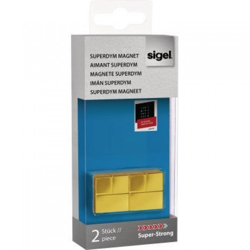 Sigel Magnet Cube Design GL721 20x20x20mm go 2 St./Pack. Sigel Magnet Cube Design GL721 20x20x20mm go 2 St./Pack.