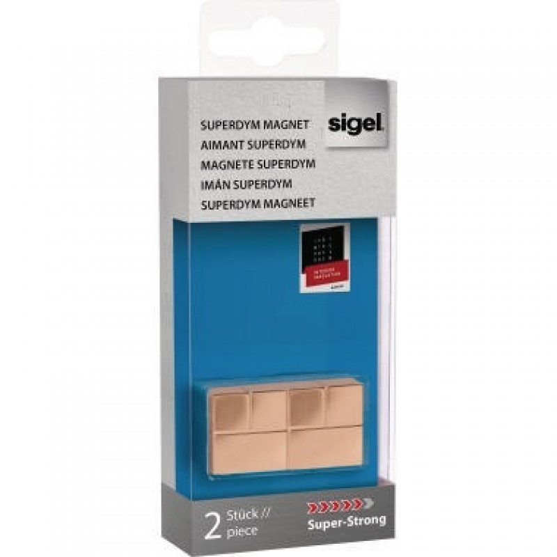 Sigel Magnet Cube Design GL720 20x20x20mm ku 2 St./Pack.