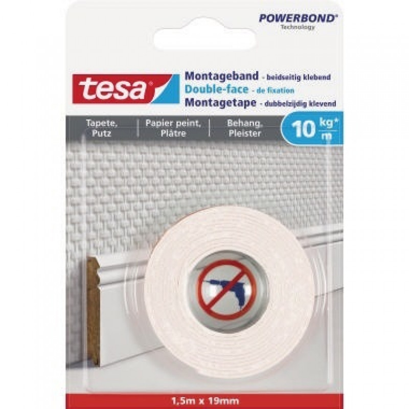 tesa Montageband 77742-00000-00 19mmx1,5m 10kg/m tesa Montageband 77742-00000-00 19mmx1,5m 10kg/m