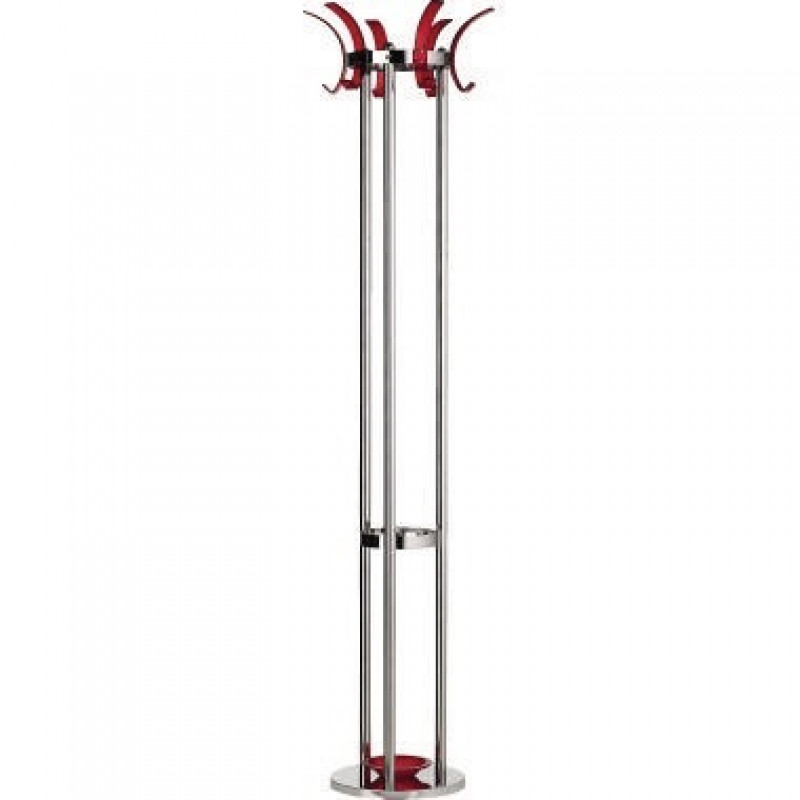 ALCO Garderobenständer 2872-12 174cm Metall verchromt Haken rt