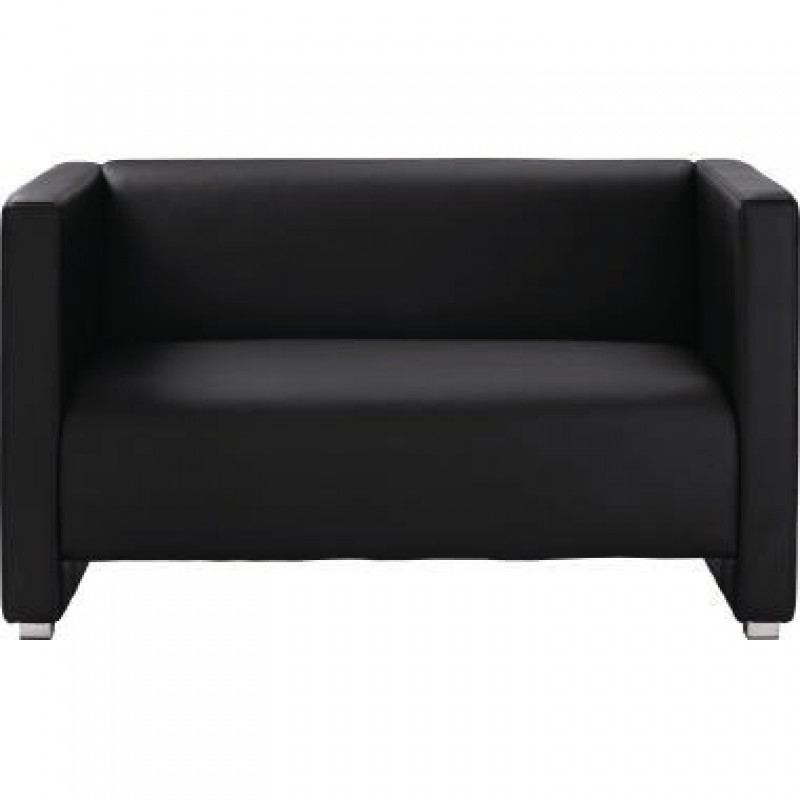 Sofa PU Leder 1.250x700x700mm schwarz Sofa PU Leder 1.250x700x700mm schwarz