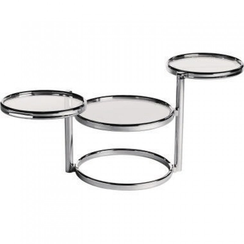 Beistelltisch 3fach schwenkbar Sicherheitsglas ESG Beistelltisch 3fach schwenkbar Sicherheitsglas ESG