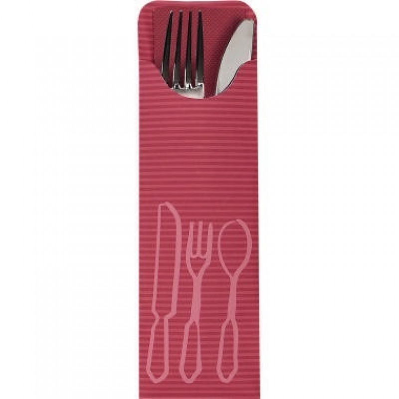 PAPSTAR Bestecktasche 81013 23,5x7,3cm bordeaux 100 St./Pack. PAPSTAR Bestecktasche 81013 23,5x7,3cm bordeaux 100 St./Pack.