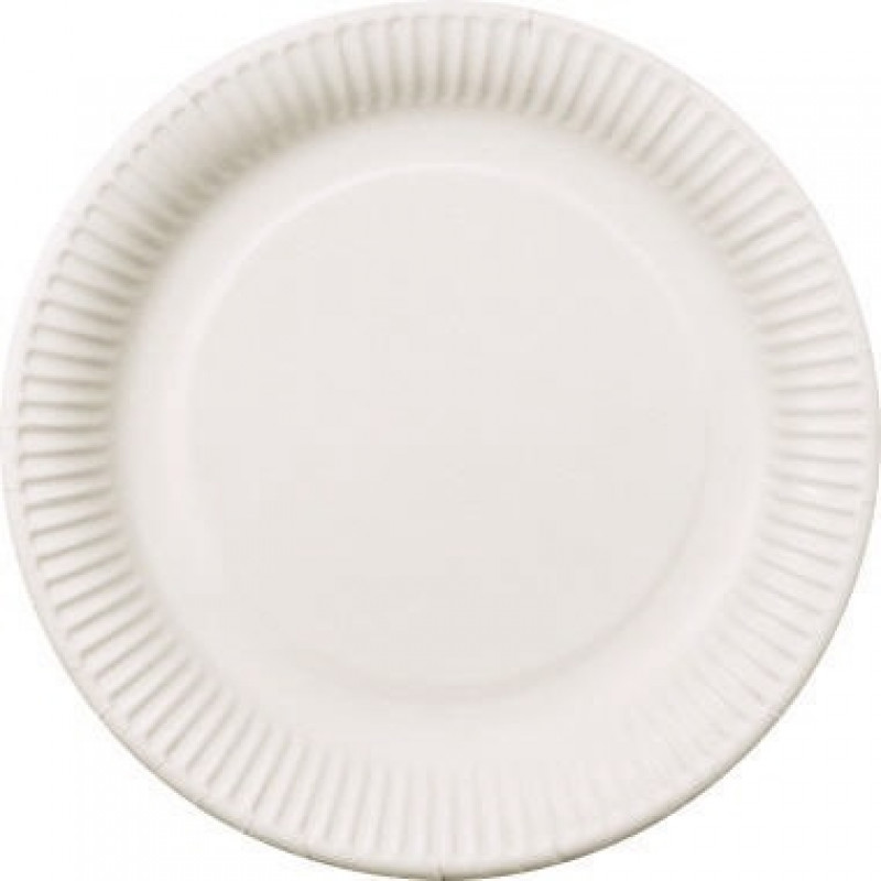 PAPSTAR Teller pure 11185 23cm rund Pappe weiß 100 St./Pack.