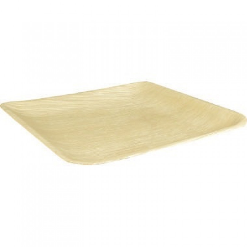 PAPSTAR Teller pure 85514 25x25x1,9cm eckig Holz 25 St./Pack.