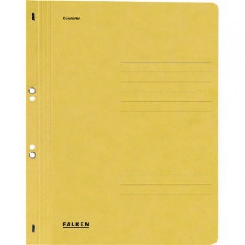 Falken Ösenhefter 80003908 DIN A4 ganzer Deckel Behördenheftung gelb Falken Ösenhefter 80003908 DIN A4 ganzer Deckel Behördenheftung gelb