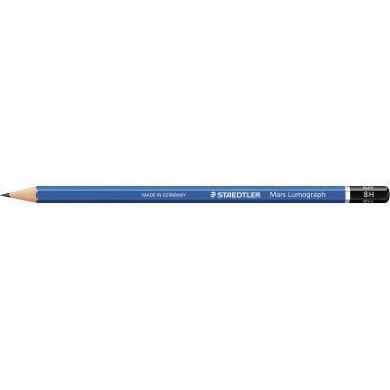 STAEDTLER Bleistift Mars Lumograph 100-8H 17,5cm 8H Schaft blau STAEDTLER Bleistift Mars Lumograph 100-8H 17,5cm 8H Schaft blau