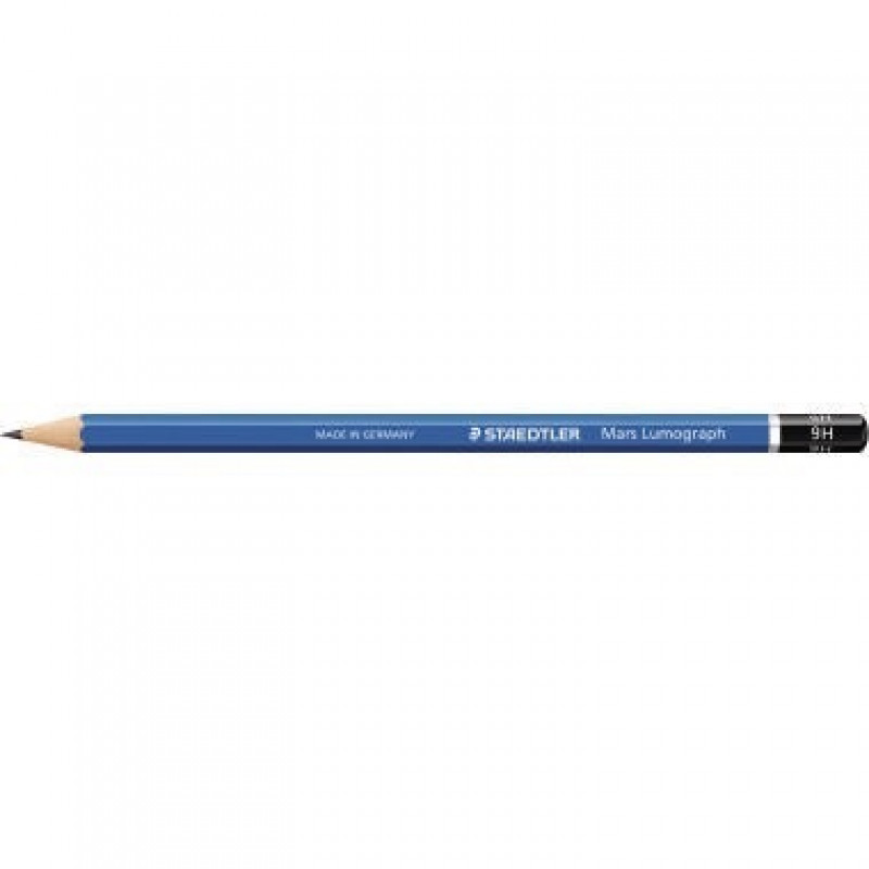 STAEDTLER Bleistift Mars Lumograph 100-9H 17,5cm 9H Schaft blau STAEDTLER Bleistift Mars Lumograph 100-9H 17,5cm 9H Schaft blau