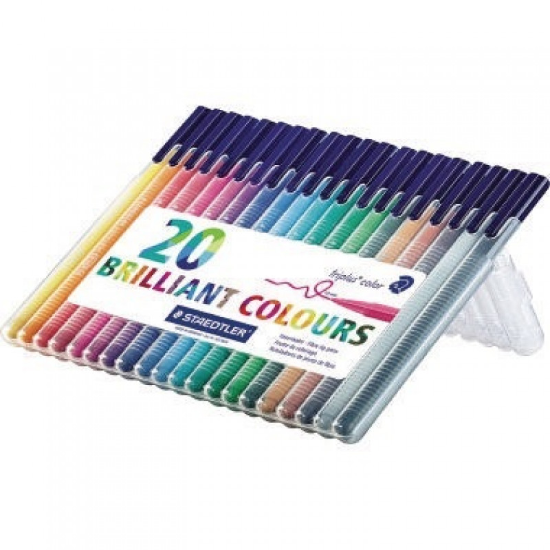 STAEDTLER Fasermaler triplus color 323 SB20 sortiert 20 St./Pack. STAEDTLER Fasermaler triplus color 323 SB20 sortiert 20 St./Pack.