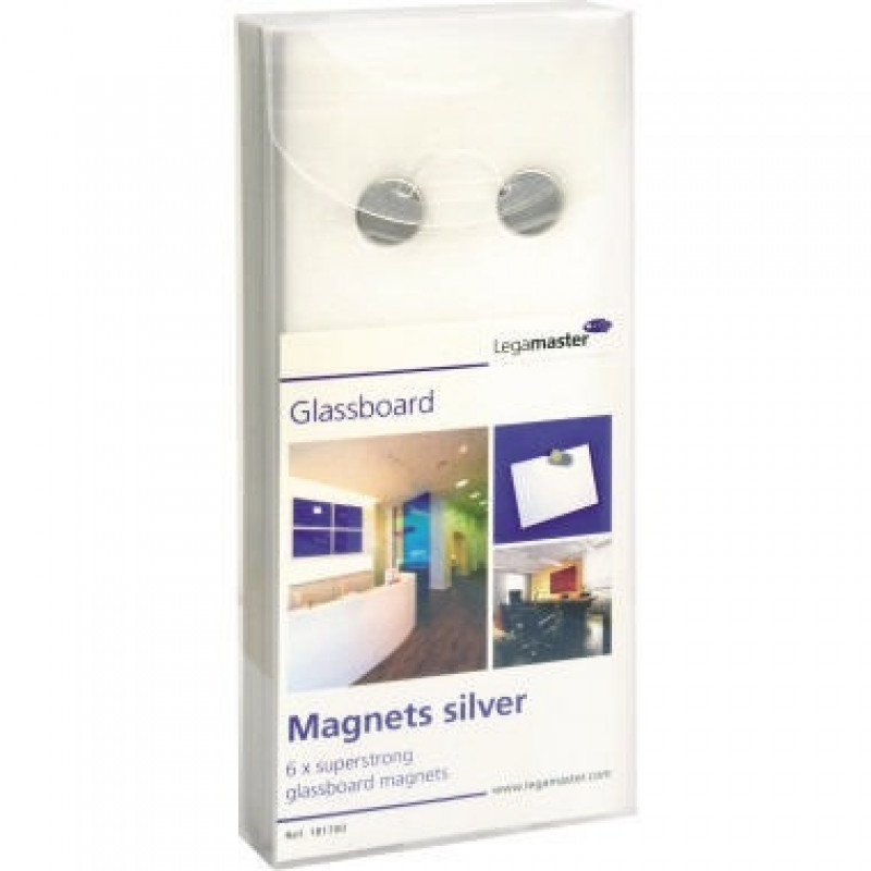Legamaster Magnet 7-181700 für Glasboard 12mm si 6 St./Pack. Legamaster Magnet 7-181700 für Glasboard 12mm si 6 St./Pack.