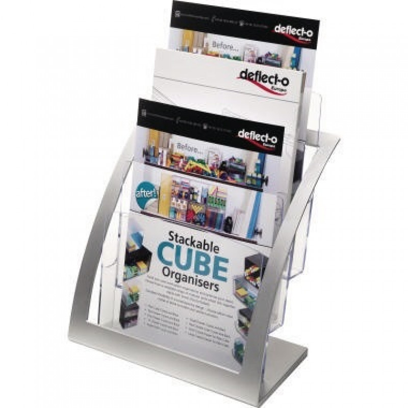 Deflecto Prospekthalter Contemporary 693745 silber Deflecto Prospekthalter Contemporary 693745 silber