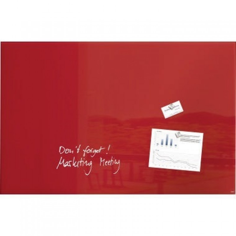 Sigel Multifunktionstafel artverum GL142 100x65cm Glas rot Sigel Multifunktionstafel artverum GL142 100x65cm Glas rot