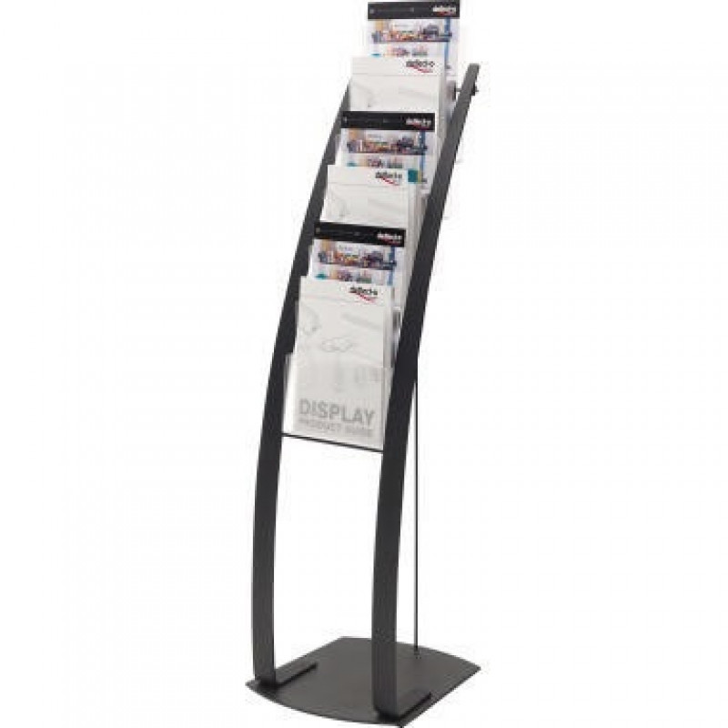 Deflecto Prospektständer Contempora 693104EU 6 Fächer schwarz Deflecto Prospektständer Contempora 693104EU 6 Fächer schwarz