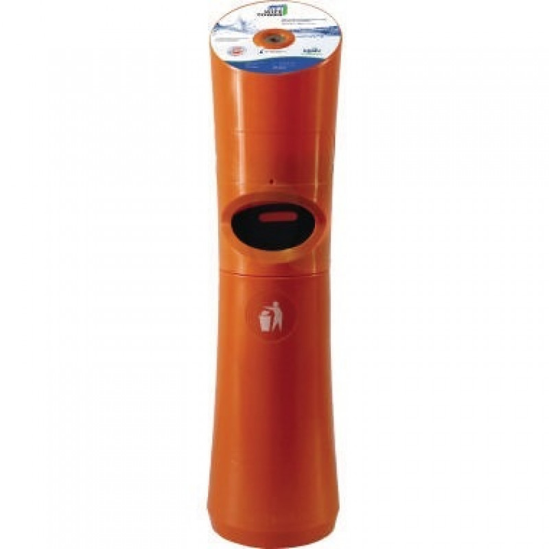 Desinfektionsspender WWT 1-Orange mit Abwurfbehälter Desinfektionsspender WWT 1-Orange mit Abwurfbehälter