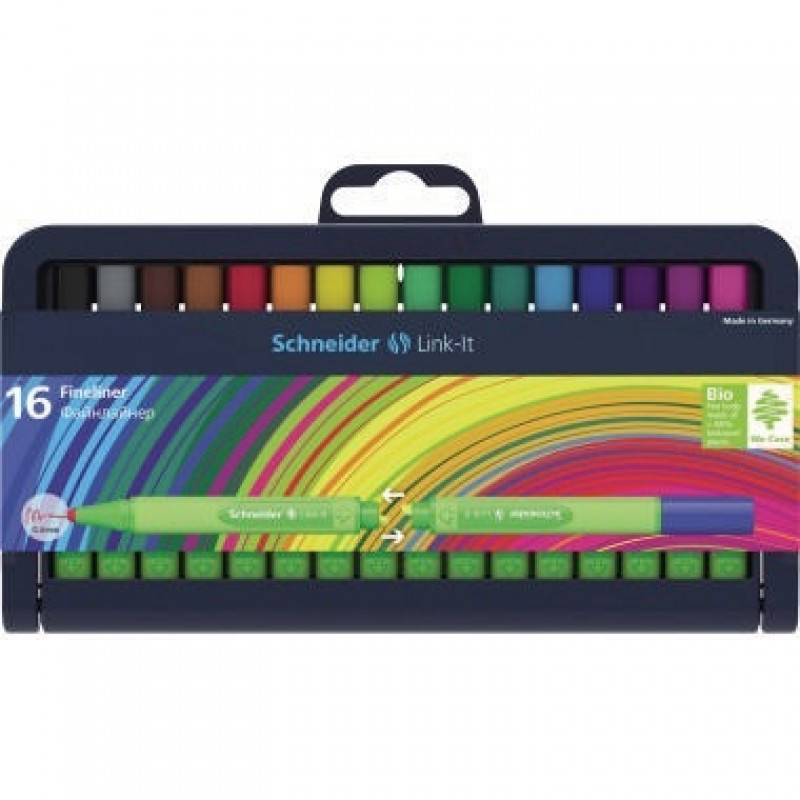 Schneider Fineliner Link-It 191292 0,4mm sortiert 16 St./Pack. Schneider Fineliner Link-It 191292 0,4mm sortiert 16 St./Pack.