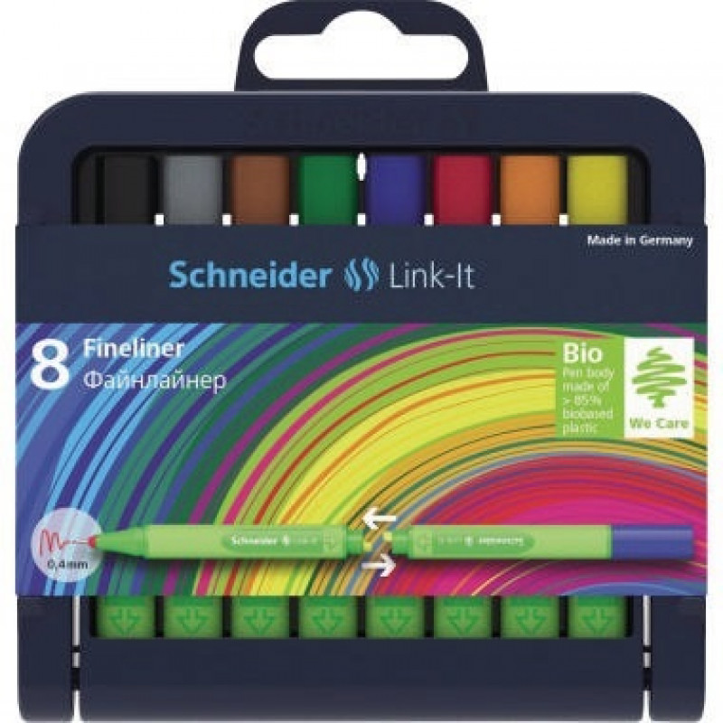 Schneider Fineliner Link-It 191298 0,4mm sortiert 8 St./Pack. Schneider Fineliner Link-It 191298 0,4mm sortiert 8 St./Pack.