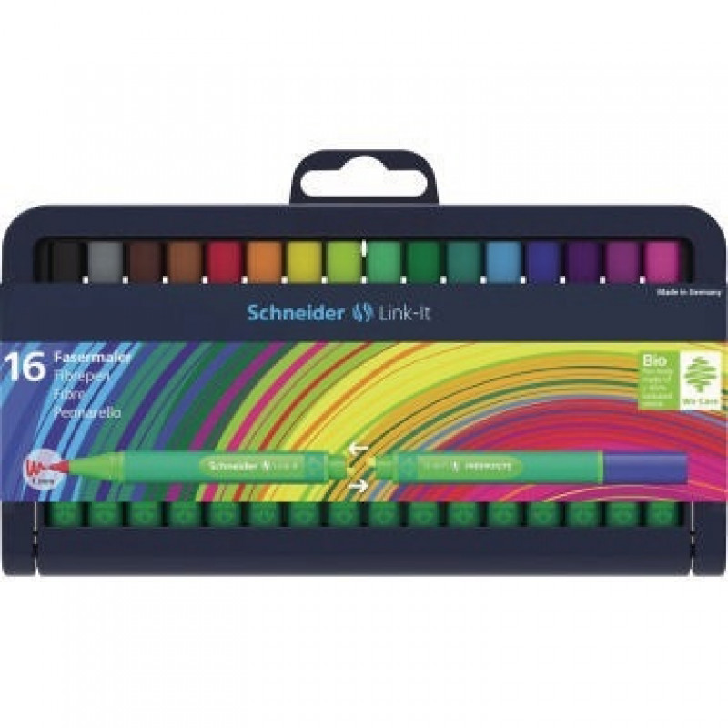 Schneider Faserschreiber Link-It 192092 1mm sortiert 16 St./Pack. Schneider Faserschreiber Link-It 192092 1mm sortiert 16 St./Pack.