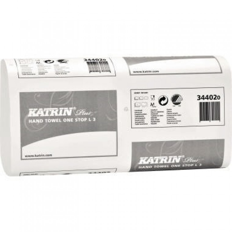 Katrin Papierhandtuch 344020 3lagig weiß 1.890 Bl./Pack.