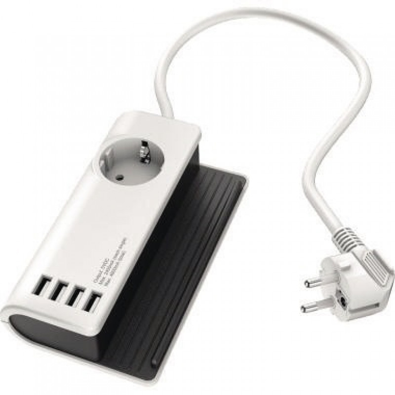 Hama Ladegerät 00137205 4xUSB 1xSchutzkontakt 1,4m ws Hama Ladegerät 00137205 4xUSB 1xSchutzkontakt 1,4m ws