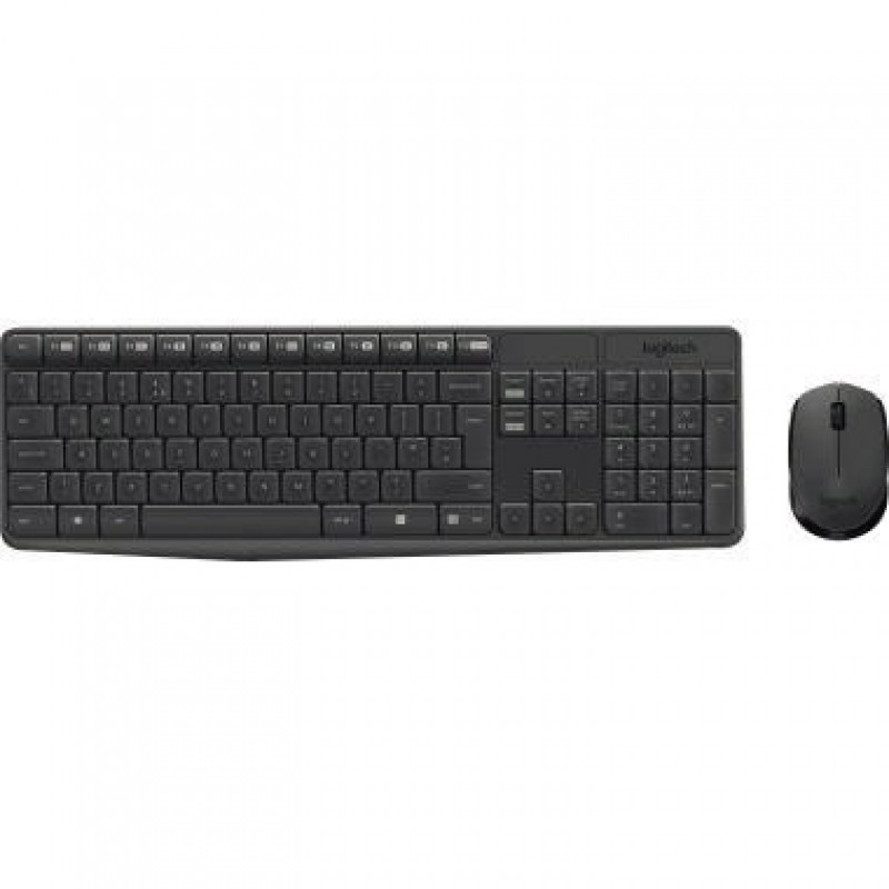 Logitech Tastatur-Maus-Set MK235 920-007905 grau 2 St/Pack. Logitech Tastatur-Maus-Set MK235 920-007905 grau 2 St/Pack.