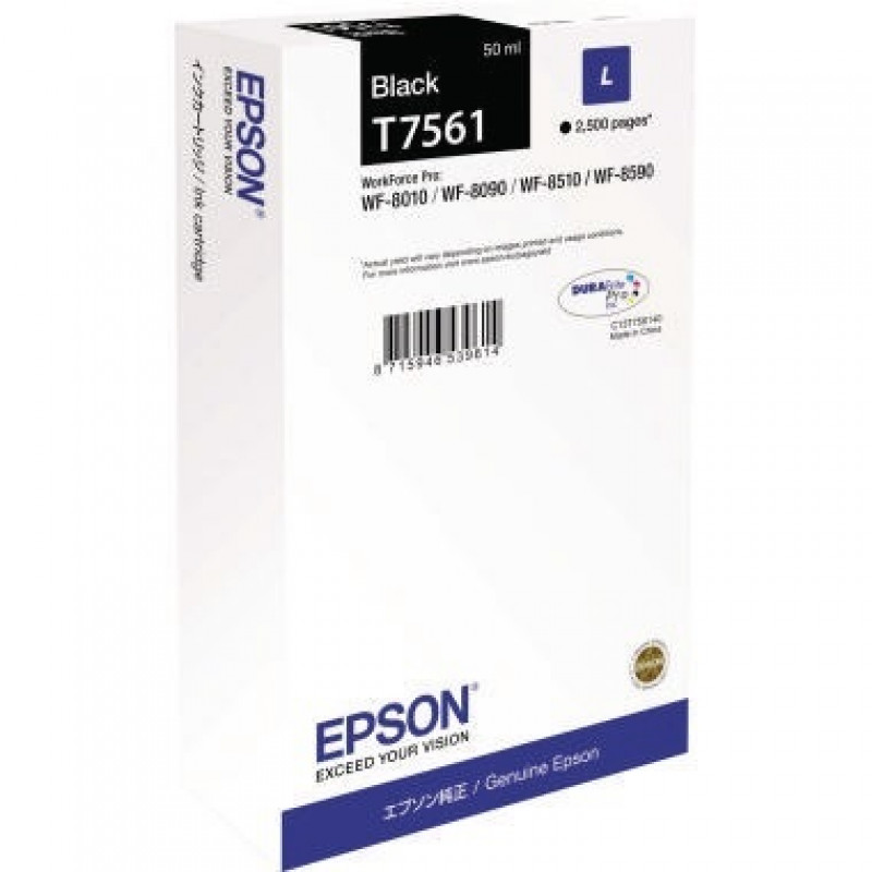 Epson Tintenpatrone C13T756140 L 2.500Seiten schwarz Epson Tintenpatrone C13T756140 L 2.500Seiten schwarz